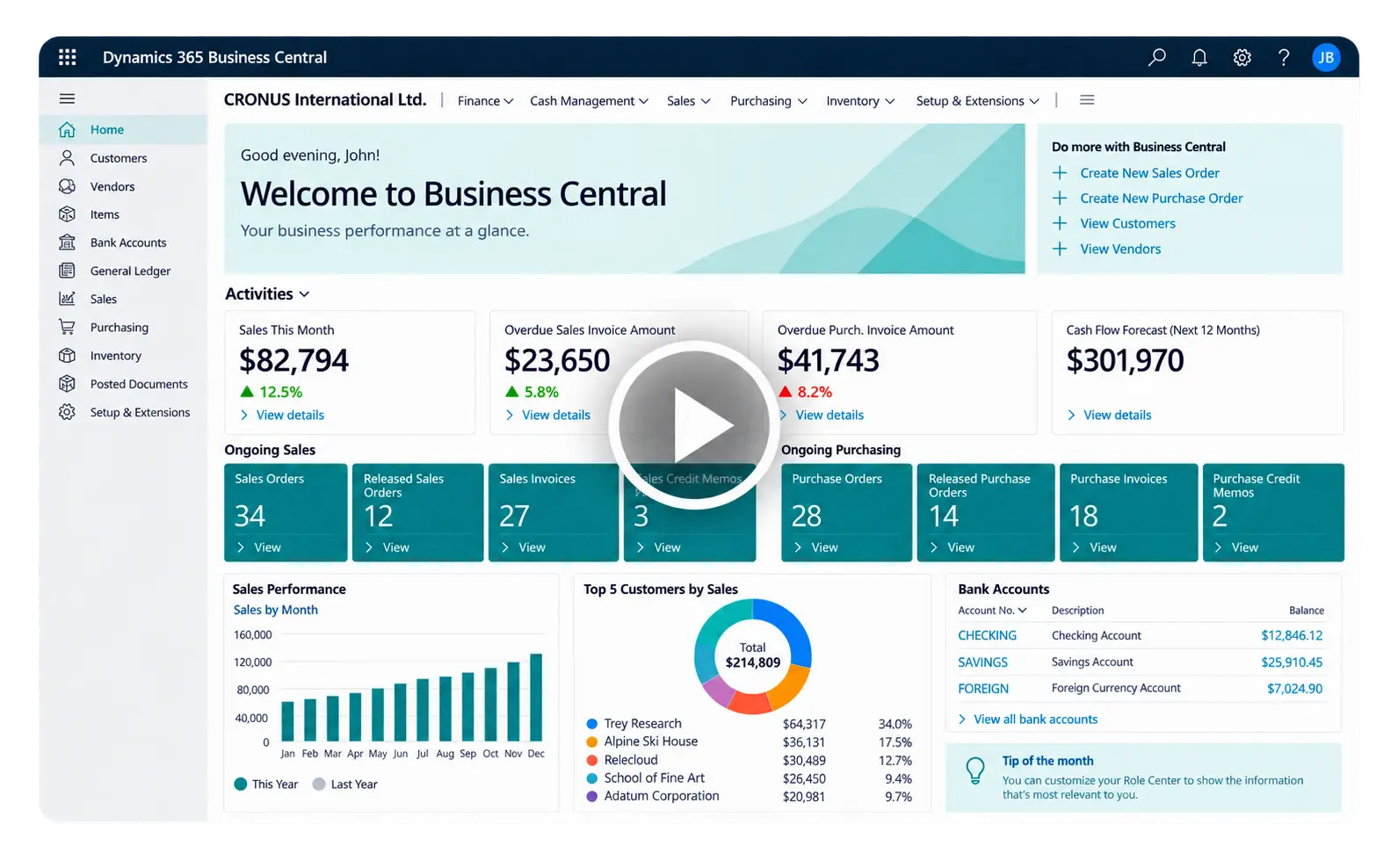 Microsoft Dynamics 365 Business Central Video